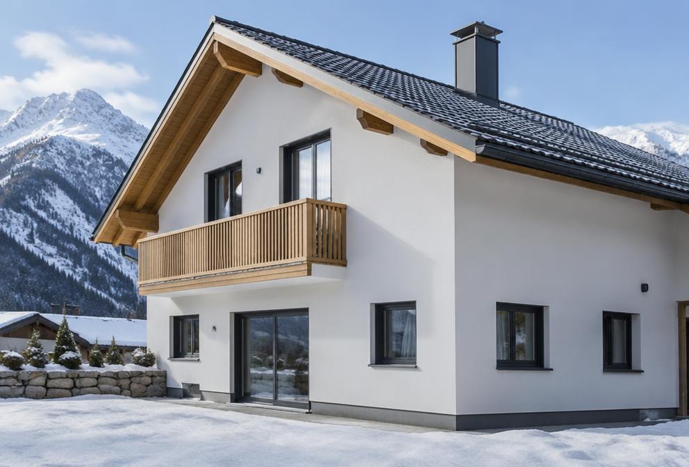 Einfamilienhaus mit gedämmter Fassade